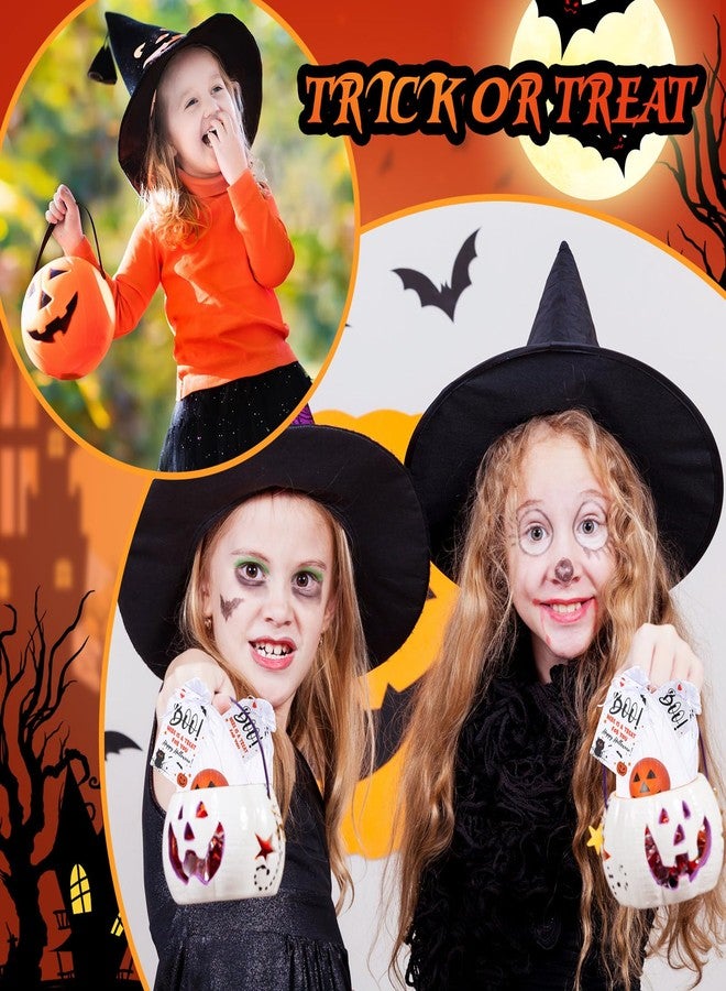 Jerify 24 Set Halloween Stress Balls Gift Bulk 2.48 Inch Large Pumpkin Foam Stress Ball with Cards and Organza Bags for Halloween Party Favor Gift Carnival Reward Prizes - Image 2